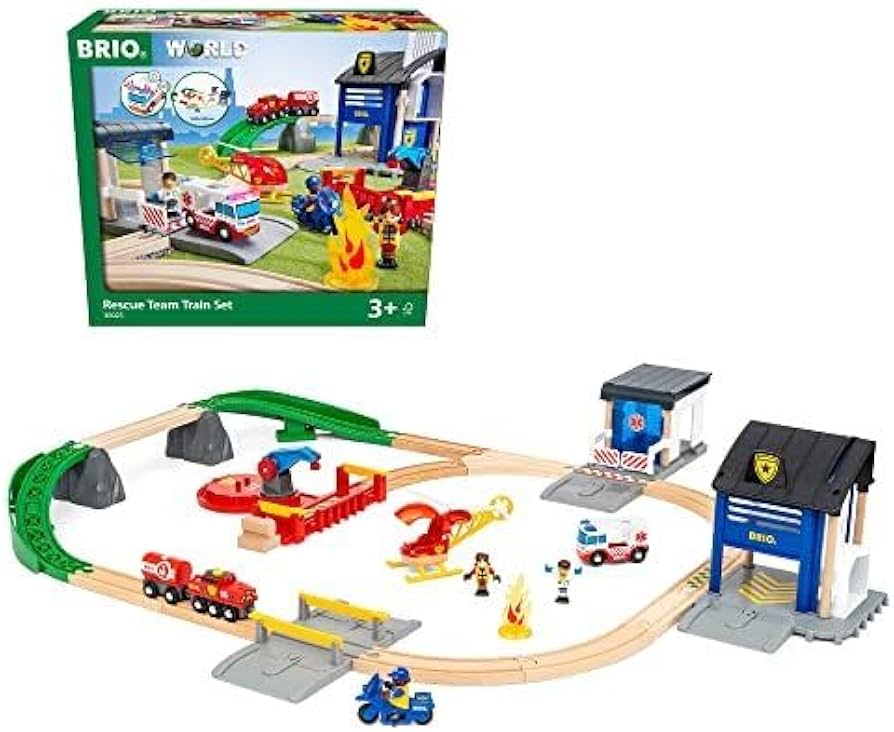 Amazon | BRIO WORLD (ブリオ ワールド) レスキューチームセット 36025 Amazon | BRIO WORLD (ブリオ ワールド) レスキューチームセット 36025