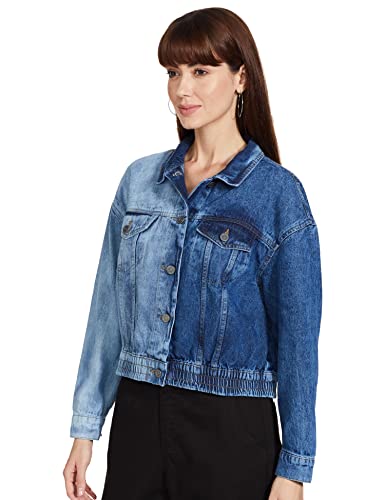 Image of Max Women's Faded Short Length Denim Jacket