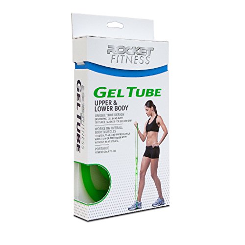 Rocket Fitness Overall Body Workout Bands - Upper and Lower Body - Green