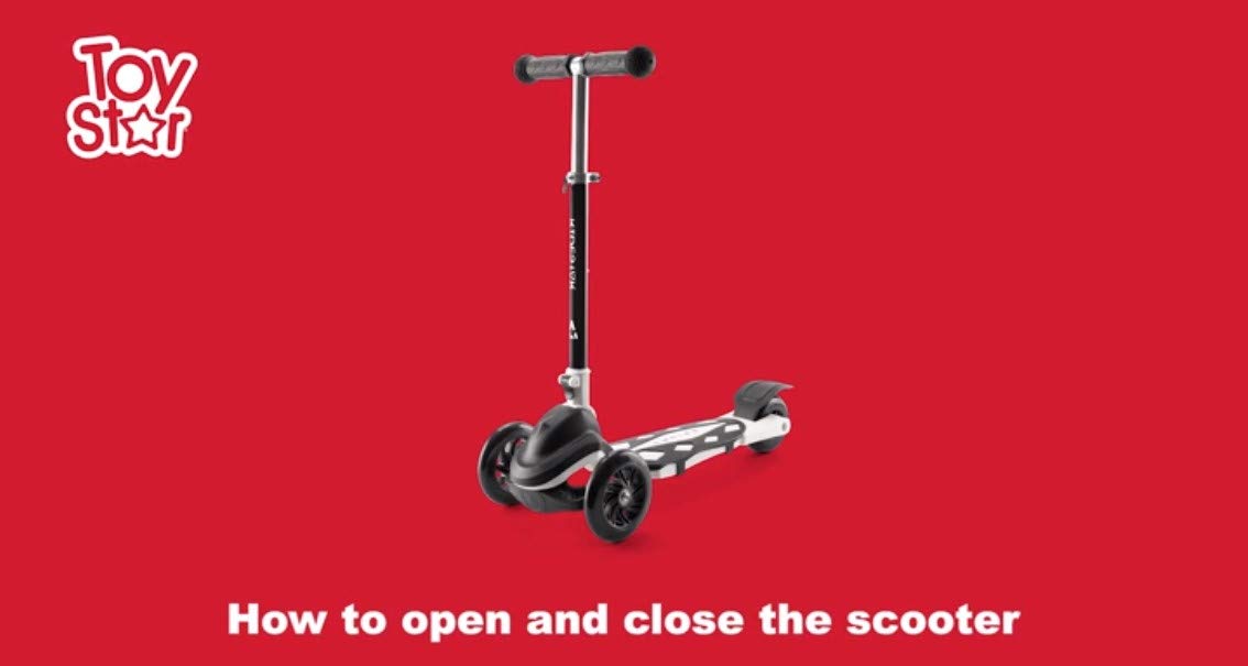 ToyStar Cruise 3 Wheel Tri Scooter, Easy Folding System, Height Adjustable Handlebars, Tilt To Turn Steering, Kids Aged 3+ Years - Image 9