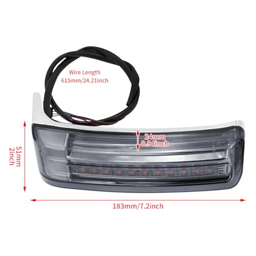 Luz trasera LED para alforjas de moto Harley Touring 1997-2013 miniatura 3