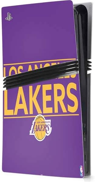 Skinit Decal Gaming Skin Compatible with PS5 Pro Console - Officially Licensed NBA Los Angeles Lakers Elephant Print Design