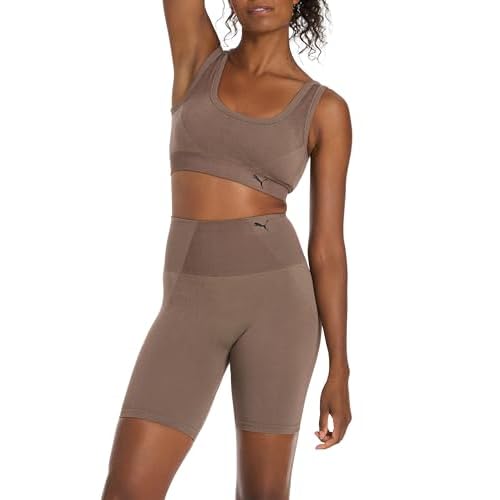 PUMA womens 2 Piece Seamless Active Stretch Tank & Short Set