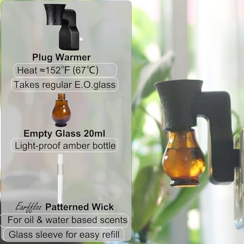 Difusor aromático eléctrico plug-in, 4 sets negro miniatura 5