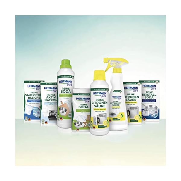 HEITMANN pure Reine Citronensäure: Ökologischer Bio-Entkalker, Reinigung für Küche & Bad, flüssig, 1x 500 ml – Bild 8