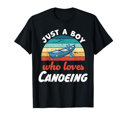 Questo design per giovani canoa dice solo un ragazzo che ama la canoa ed è ideale per ragazzi, bambini, bambini, fratelli, adolescenti, adolescenti per Natale, compleanno, Halloween, ringraziamento o regali di Pasqua.
