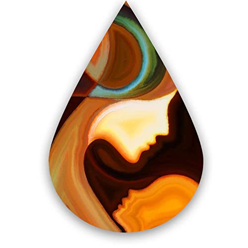 Startonight Cuadro sobre Vidrio Acrílico - Lágrima Madre e Hijo - Moderno Cuadro de Cristal Acrílico 60 x 90 cm