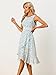Allegra K Women's Summer Dresses 2025 Wrap Ruffle High Low Hem Round Neck Keyhole Back Sleeveless Floral Dress X-Small Light Blue