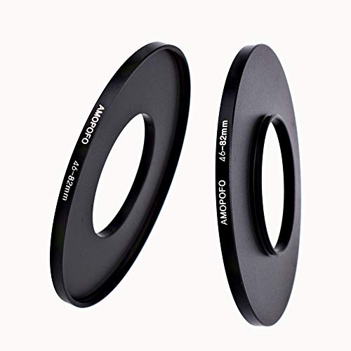 Image of 46mm Lens to 82mm Camera Filter Ring Compatible with for All Brands 46mm Lens and 82mm UV,ND,CPL Camera Filter Accessories