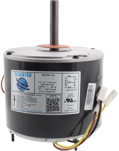 HC37GE219A - ClimaTek Exact Replacement for Carrier Bryant Payne 1/5 HP Fan Motor HC37GE219 HC37GE219A HB38GR219 HB38GQ230