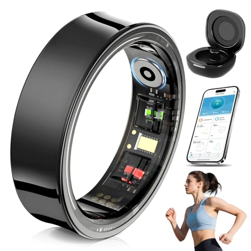 VIHBRAI Anillo inteligente para iOS/Android, AI Fitness Ring con frecuencia...