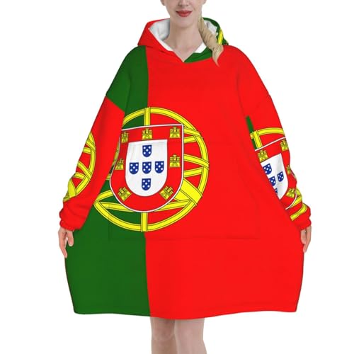 Couverture à capuche Portugal pull plaid géant hiver