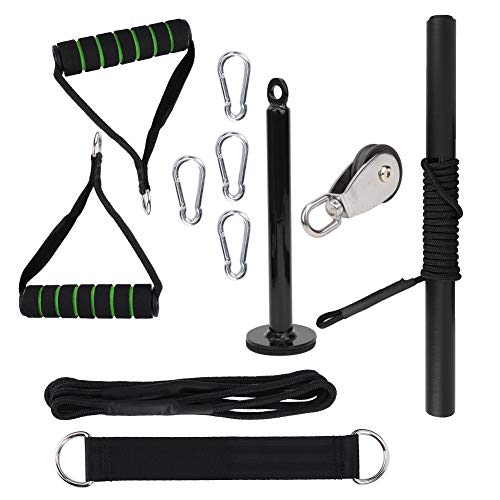 11Pcs/Set DIY Fitness Equipment Accessories, Strength Training Device Kit, Home Power Training System with High - Strength Nylon Rope, Steel Load Pin and Silent Cable Wheel for Ful – Image 5
