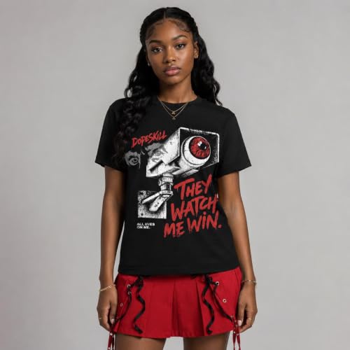 Image of DopeSkill Graphic Tee Streetwear Hip Hop Hypebeast Unisex T-Shirt Sneaker Colour Matching Shirts Rapper Mouth