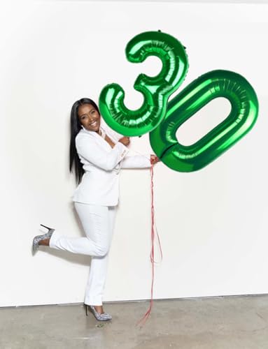 Image of Number 0 Balloons Birthday Decorations, 40In Green Balloons for Men Women | Eye-catching Appearance, Perfect Decorative Centerpieces, Convenient Self-sealing Structure, Widely for Various Occasions