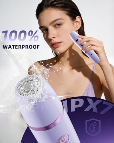 Image of Ufree Bikini Trimmer Electric Razors for Women, Ceramic Blade Body Hair Trimmer, IPX7 Waterproof Rechargeable Lady Shaver, Personal Groomer for Legs & Pubic Hair, Gifts for Women, Purple