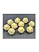 Chessex Customizable Ivory Blank Opaque Polyhedral Dice D20 (20 Sided) 16mm (5/8in) Pack of 10