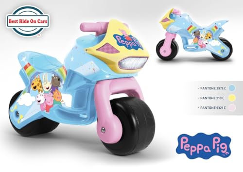 Image of Best Ride On Cars Peppa Pig Foot-to-Floor Motorbike for Kids Ages 2-6 | Officially Licensed Toddler Ride-On Toy with Wide Wheels, Lightweight Design & Stable Frame | Indoor /Outdoor Fun