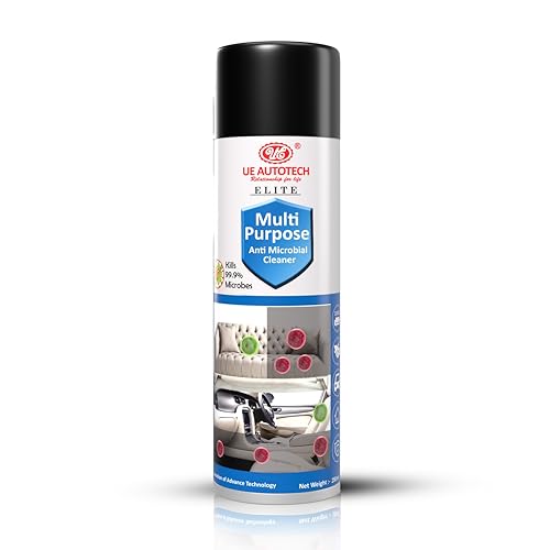 Image of UE Elite Upholstery & Carpet Cleaner (250ml) | Can be used as a Car Interior for Car Seat, Sofa, Carpet, Roof & More | Includes Cleaner Brush & Cloth