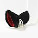 MEXUD Orecchiette Party's Cat Fox Long Fur Ears Anime Neko Costume Hair Clip Cosplay (Black&Red)