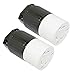 Superior Electric (2 Pack) 30 Amps/125V/Twist Lock 3-Wire Receptacle,YGA024F-2PK