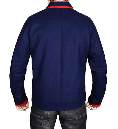 Ted Lesso Jason Sudekis Brndan Hunt Football Coach Blue Track Suit Jacket | Ted Lesso Jacket3