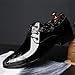 Men's Fashion High Gloss Patent Leather Oxford Formal Business Casual Lace Up Elegant Dress Shoes (Black, Adult, Men, 10, Numeric, US Footwear Size System, Medium)