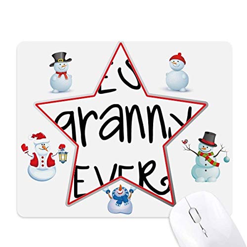Tapis de souris Mouse Pad aux finitions soignées et motif étoiles de Noël durables