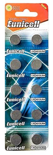 20 x Eunicell AG13 LR44 Button Cells Batteries - A76 L1154 SR44 G13 357-1.5V