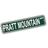 California Mountains Pick Your Mountain Compatible/Replacement for Pratt Mountain United States Mountain Aluminum Metal Tin Street Sign Style Home Decor For Man Cave Poker Tavern Game Room