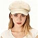 Sdfvsdg Newsboy Cabbie Baker Boy Hat Beret Cap for Women Pageboy Hats Flat Visor Cap Sailor Hat Adjustable Beige