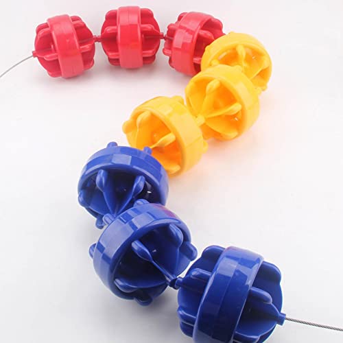 Preassembled Pool Safety Divider Rope for Swimming Pool, Deep Shallow End Lane Divider, 12cm/ 4.7in Wide Floating Cordon Kit with 2 Hooks (Color : Steel Wire Rope Style, Size : 10m/32.8ft)