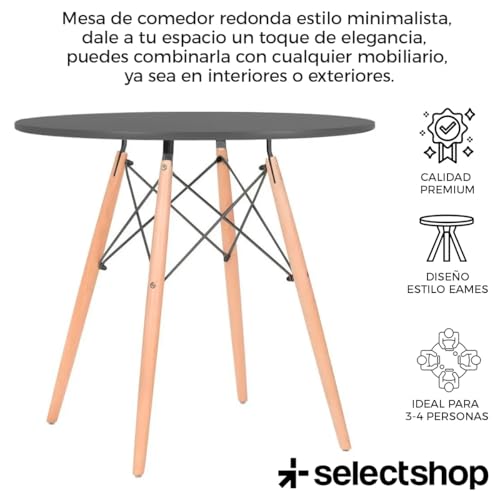 Listado y reviews de Mesa redonda de cristal los 10 mejores. 30 Imagen adicional