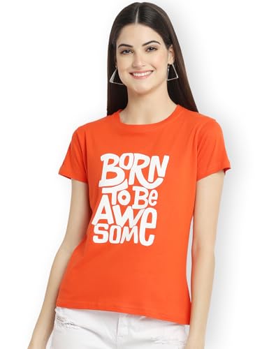Image of Style Go Women's /Girls Cotton Regular Fit Graphic Stylish Printed Short Sleeves Casual T-Shirt || Trends & Stylish (Pack 2)
