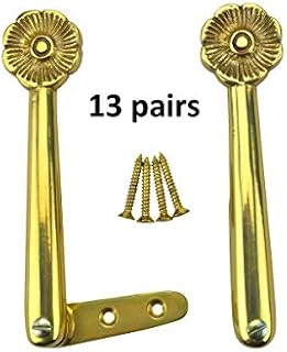 Renovator's Supply Stair Carpet Runner Clip Holders Solid Brass 13 Pairs