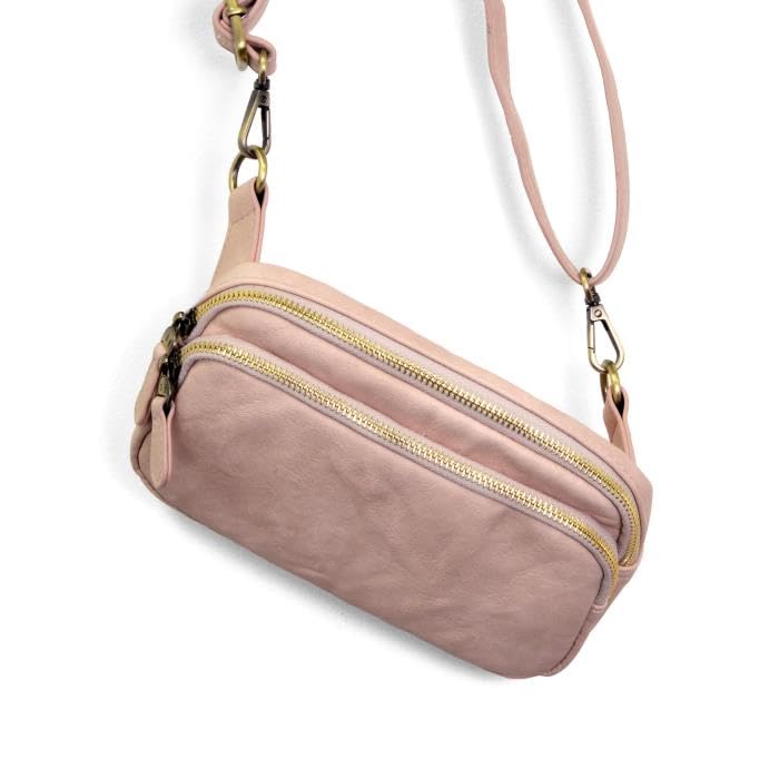 Image of Joy Susan Womens Fashion Purse Kylie Double Zip Sling Belt Bag