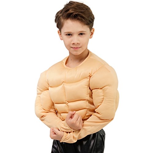 Disfraz Boy Muscle para niños 3-4 años color piel miniatura 3