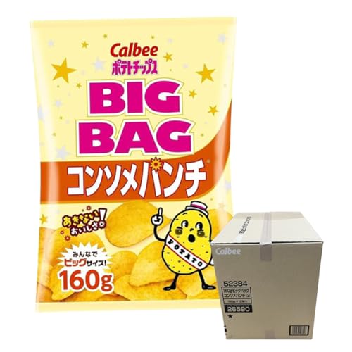 カルビー ポテトチップス BIGBAG 160g コンソメパンチ 1ケース ( 12袋 ) ポテチ お菓子 おかし 大量 スナック おつまみ ジャガイモ じゃがいも まとめ買い