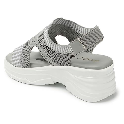 Image of Smart & Sleek Women Lightweight Sports Flatforms Sandals-AB69