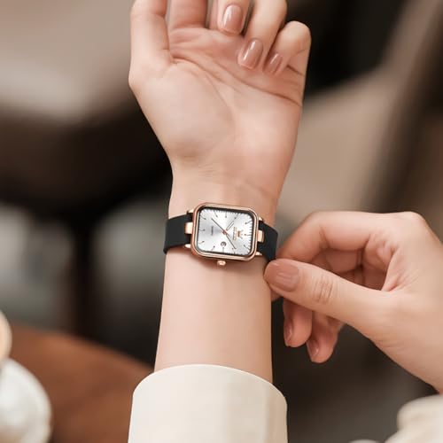 Image of OLEVS Watch for Women Analog Quartz Original Womens Watch Fashion Ultra Thin Minimalist Silicone Strap Waterproof Slim Watches for Ladies