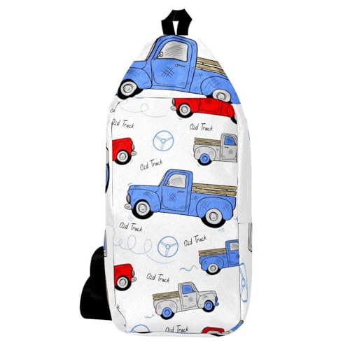 Mochila de hombro con camiones para senderismo y viajes urbanos