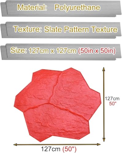 Tapis de sol en polyuréthane pour béton empreinte ardoise