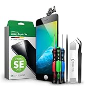 GIGA Fixxoo DisplaySet voor iPhone SE (2020) | ZWART | als originele kwaliteit, voorgemonteerde Repa...