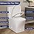 DeerValley Elongated One Piece Toilet, Dual Flush 0.8/1.28 GPF, Comfortable Seat Height, Powerful & Quiet, 12" Rough-In (1.28 GPF Side Flush)