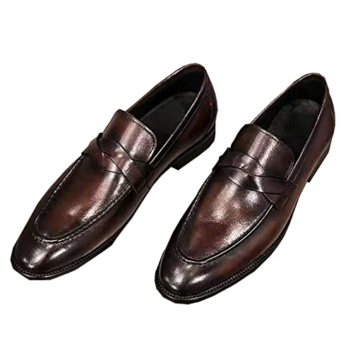 CHUUMEE Men's Dress Shoes Slip-on Loafers Men's Casual Leather Shoes