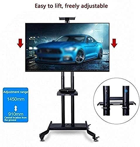 Soporte móvil universal para TV 32-70'' con bandeja dual miniatura 3