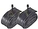 Paire de 2 chambres à air 20 x 1,75/1,90/2,125 avec valve Schrader américaine pour VTT, ville, moto, vélo