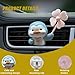 Cute Penguin Car Air Vent Clips, Rotating Windmill Car Air Conditioner Outlet Clip, Animal Car Dashboard Air Vent Trim Clip, Auto Interior Decoration Accessories (Penguin)