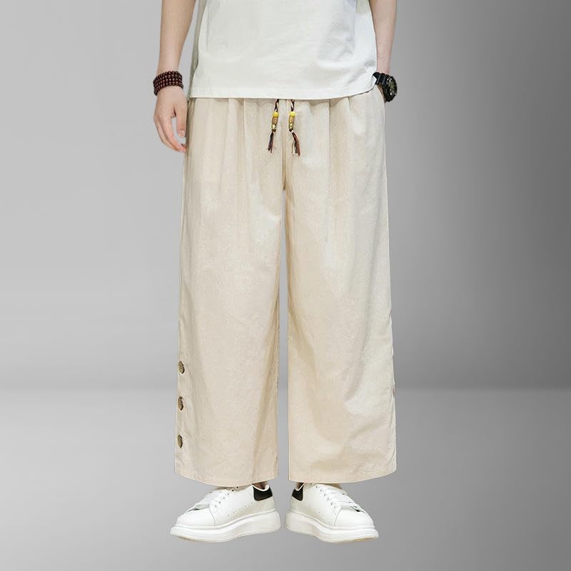 Pantalon style chinois uni pour vos vacances et sorties d'été