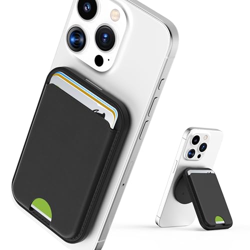MagSafeカードホルダー 3枚カードホルダー Senose iPhone用マグネットウォレット 3800g磁気強度 ヴィーガンレザー MagSafe対応ウォレット 調節可能なスタンド iPhone 16/15/14/13/12シリーズ専用 (ブラック) MagSafeカードホルダー 3枚カードホルダー Senose iPhone用マグネットウォレット 3800g磁気強度 ヴィーガンレザー MagSafe対応ウォレット 調節可能なスタンド iPhone 16/15/14/13/12シリーズ専用 (ブラック)